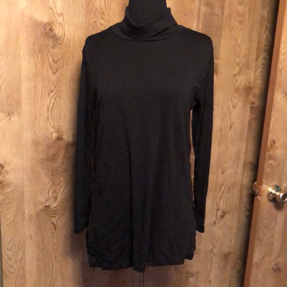 Black Turtleneck Long Sleeve Tunic - Picture 1 of 6